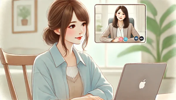 キャリア面談をする女性