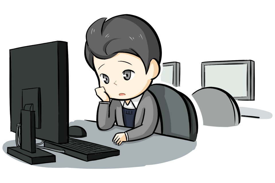 会社を辞めようか悩んでいる男性